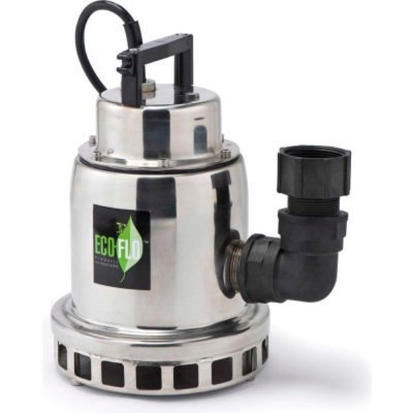 Eco Flo Products Eco-Flo SEP50M Submersible Water Fall Fountain Pump, Stainless Steel, 1/2 HP SEP50M